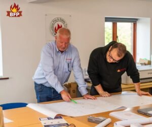 Fire safety inspection of a small commercial premises in Cumbria